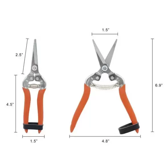 Harvest Shear - Long Straight Stainless Steel Blade