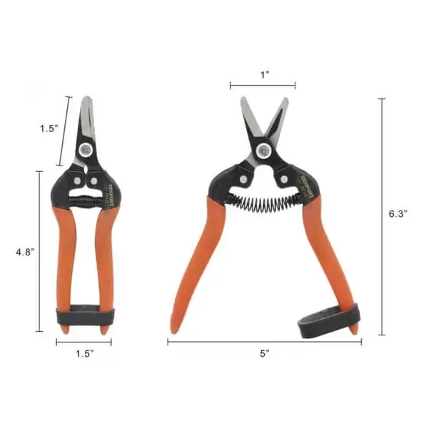 Harvest Shear - Short Curved Carbon Steel Blade
