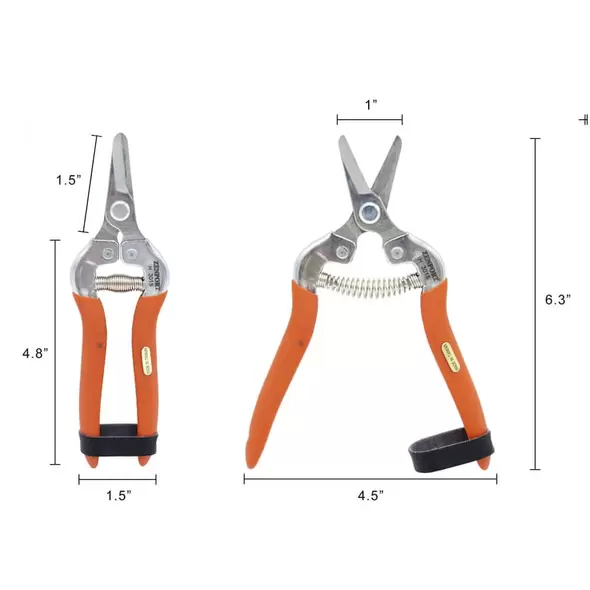 Harvest Shear - Short Straight Stainless Steel Blade