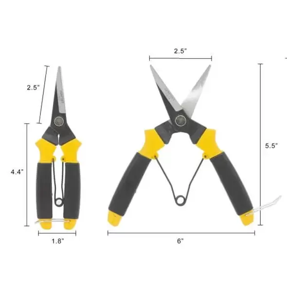 Light Needle Nose Shear With Wishbone Spring