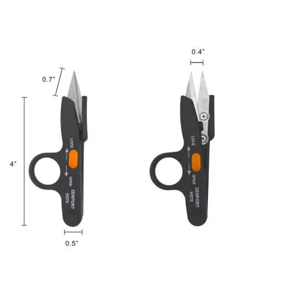 Thread And Floral Clipper With Lock