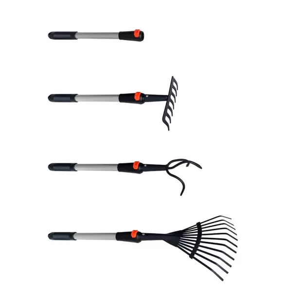 Cultivator and Rake Garden Multi Tool Bundle