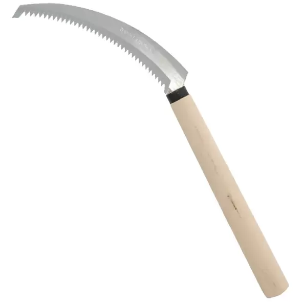 Harvest Knife Weeding Sickle With Wood Handle - Stainless Steel Blade