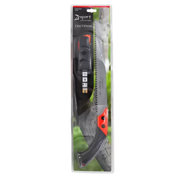 Straight Pruning Saw with Sheath 13-Inch
