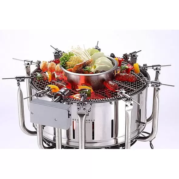 Uncle Roast Automatic Rotisserie BBQ Grill