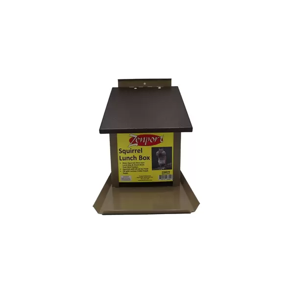 Squirrel Lunch Box Hopper Bird Feeder