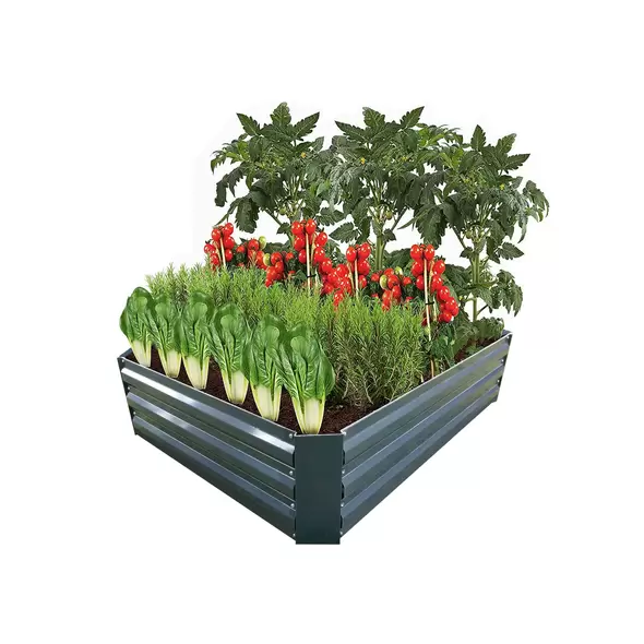 Raised Garden Bed Kit Gray