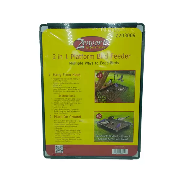 2-in-1 Platform Bird Feeder