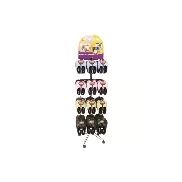 Sloggers Footwear Display Rack Black Empty