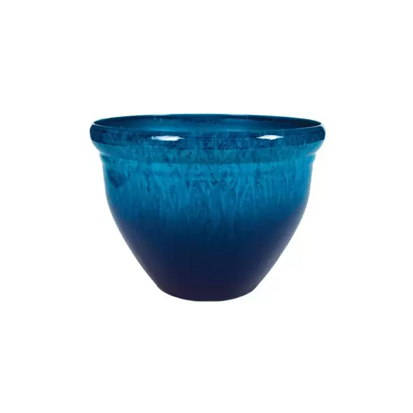 HC 9" Pizzazz Planter Admiral Blue Drip