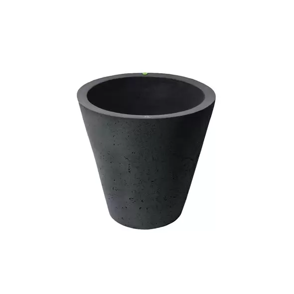 Algreen 16" Crete Self Water Planter Black
