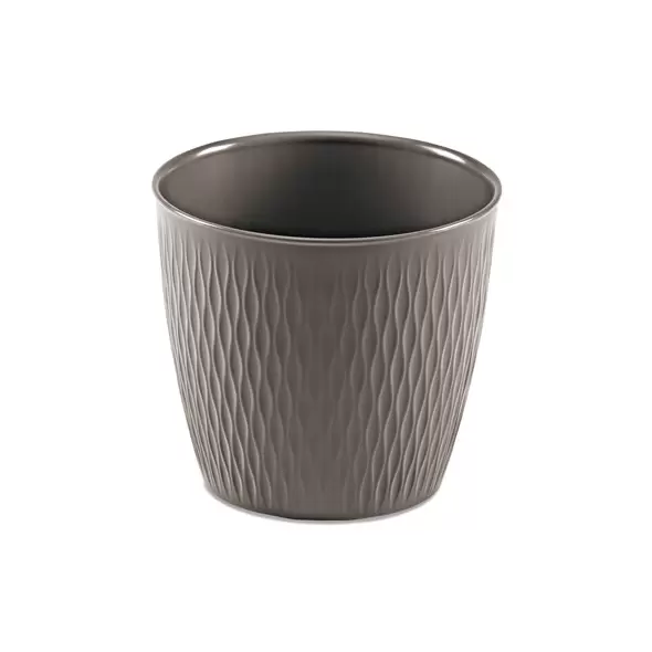 Deroma 11.8" Ariel Pot Premium Plastic Grey