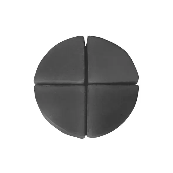 MCarr 4pc Pie Wedge Pot Feet Matte Black