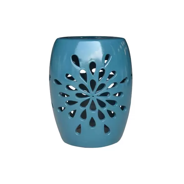 MCarr 19" Tall Starburst Stool Peacock