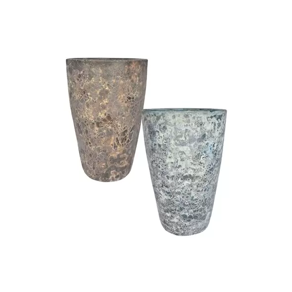 MCarr 12PC Tall Round Pltr Plt Mixed Colors