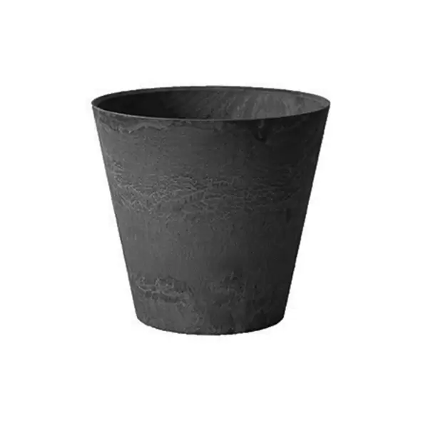 Artstone 8" Round Napa Planter Black