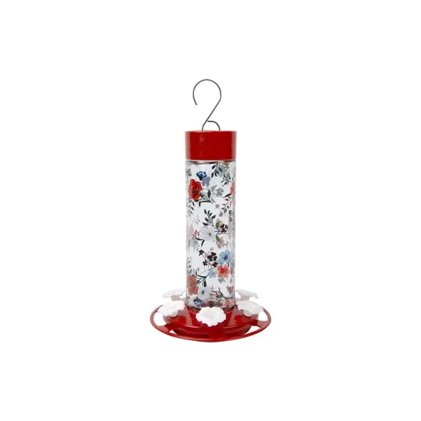 Natures Way 20oz Decorative Hummingbird Feeder Vintage Blossom