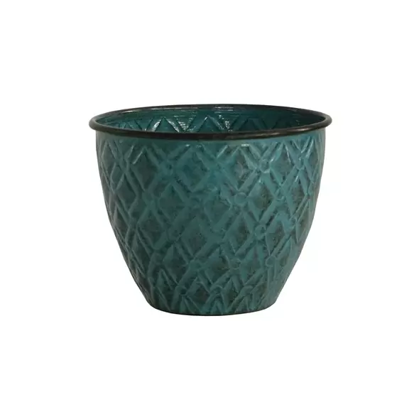 Robert Allen 5" Diamond Planter Seafoam