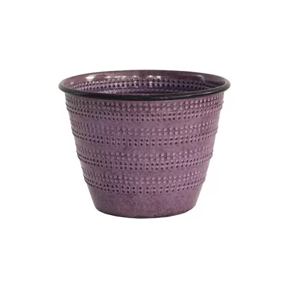 Robert Allen 6" Cobblestone Planter Plum