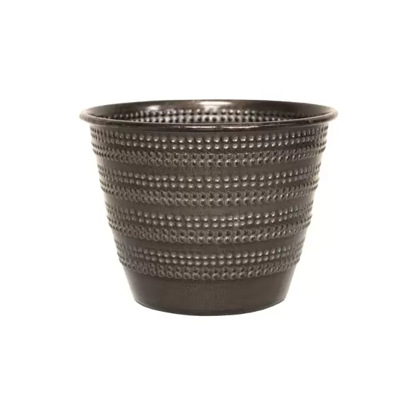 Robert Allen 6" Cobblestone Planter Graphite