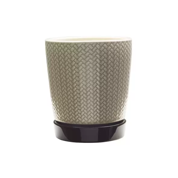 Southern Patio 8.5"H Alice Planter Light Brown Finish