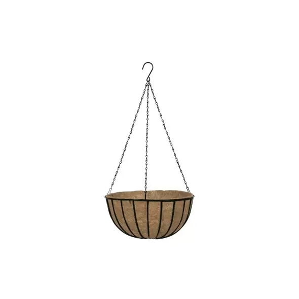 WSP 16" Black Trad Hang Basket w/ Liner