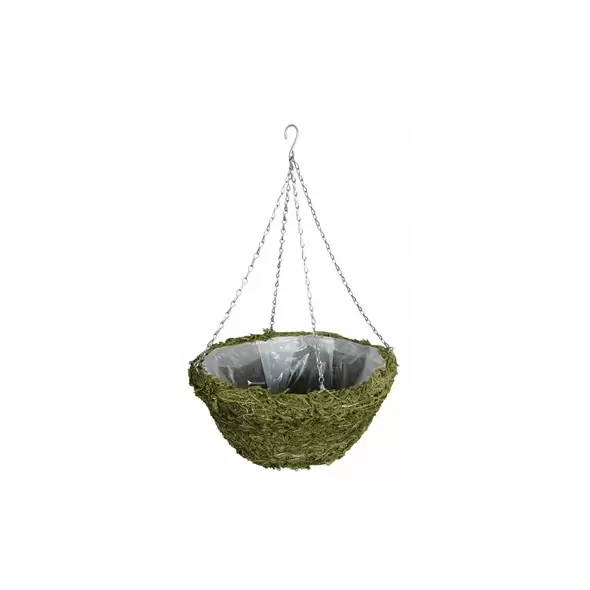 WSP 14" Green Moss Hanging Basket