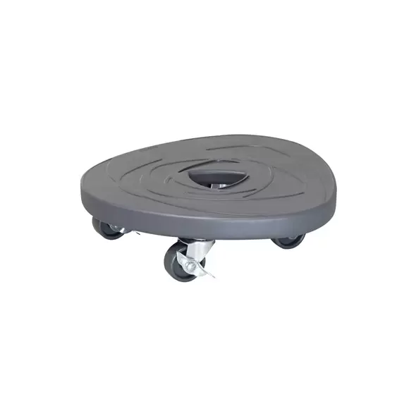 TDI Round Swirl Stone Plant Caddy