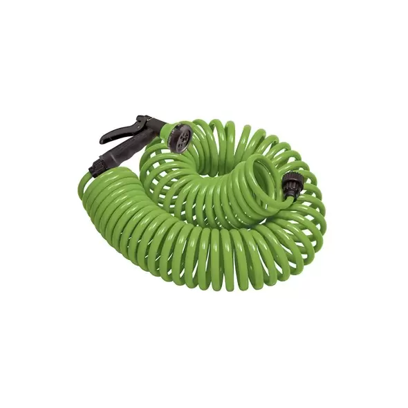 Orbit 25' Hose Coil with Nozzle Green