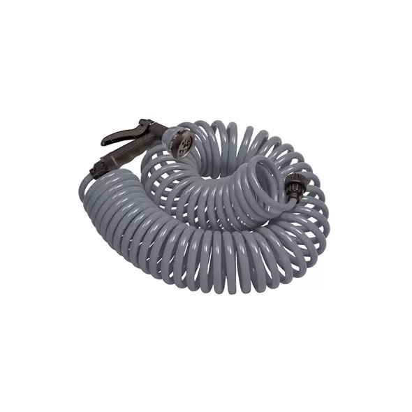 Orbit Hose Coil with Nozzle Gray