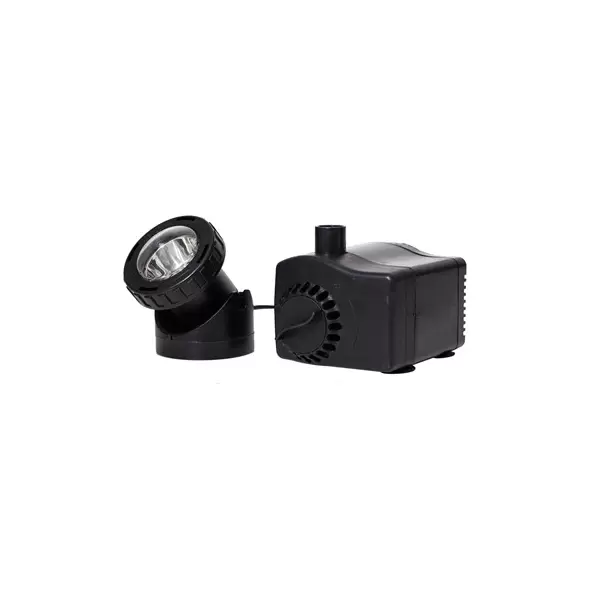 Pond Boss Auto-Off Fountain Pump With Light 420 GPH