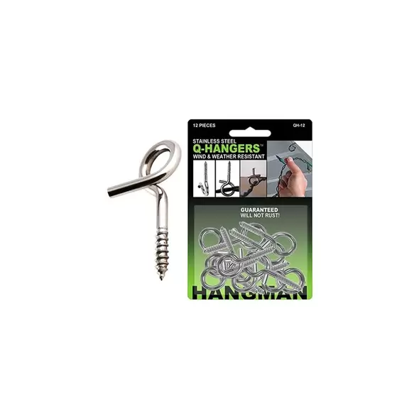 Hangman Silver Q-Hanger 12Pk