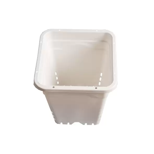 HDF Sqr White Pot 12" Tall