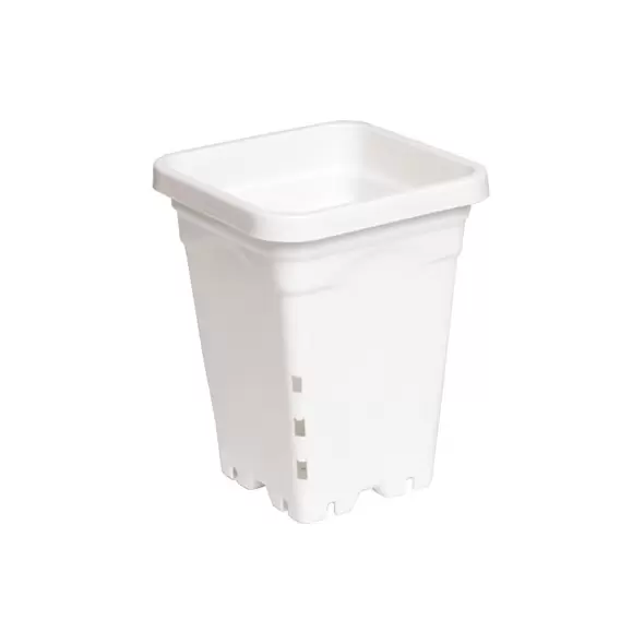 HDF White Pot Square 5"x5"