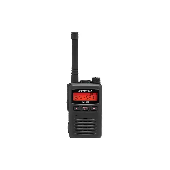 EVX-S24 BLACK 2 Watt Analog 3 Watt Digital, 256 Channel, Analog & Digital, UHF 403-470 MHz Display