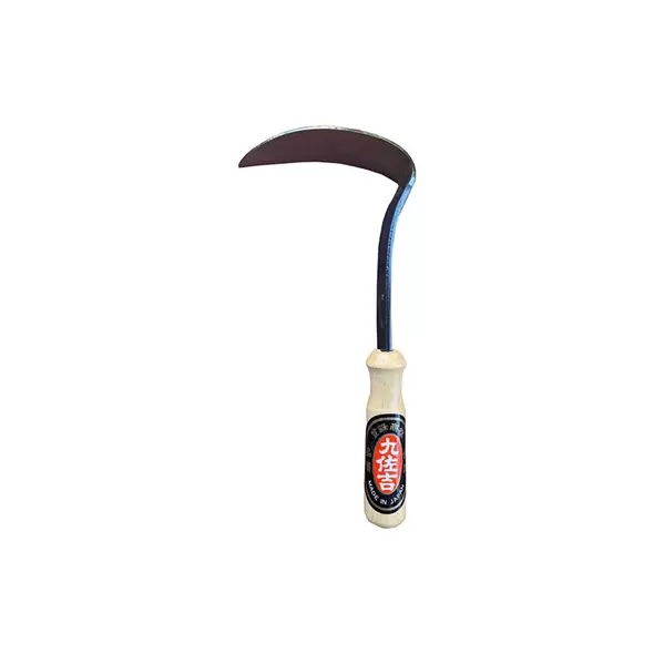 Kyusakichi Forged Bend Sickle with Wood Handle