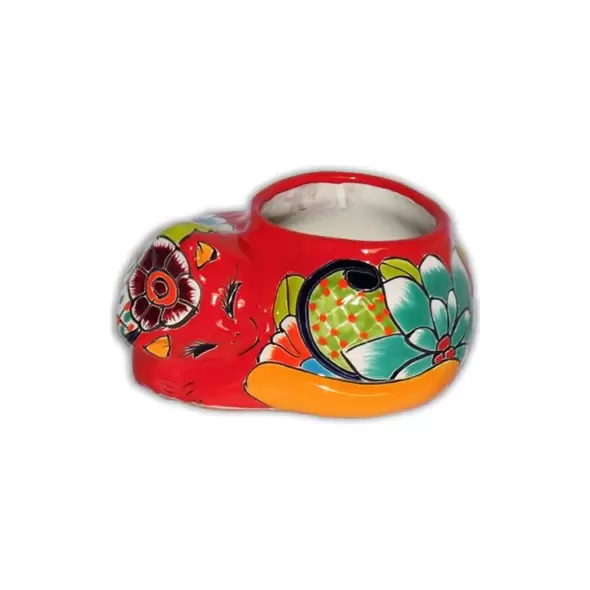 Talavera 9" Sleepy Cat Planter