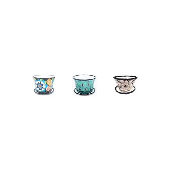 Talavera 5" Pot with Saucer