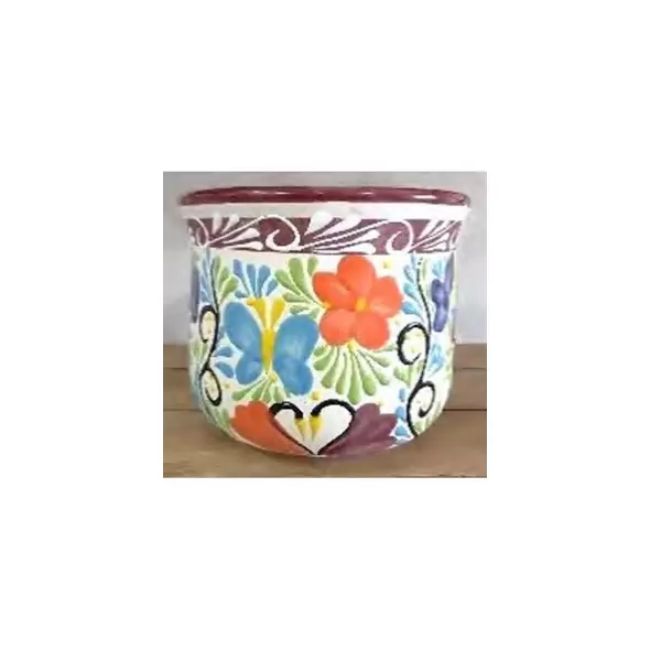 Bella 8" Champanera Pot Burgundy