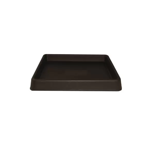 Tusco 12" Square Saucer Planter Tray Espresso
