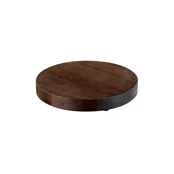 Wagner WPC Round Plant Caddy No Show Casters Brown