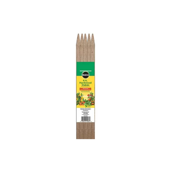 Miracle Gro 4'x3/4"x3/4" Hardwood Stake 5pk