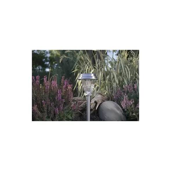Moonrays 6pk SS Solar w/Water Glass Lens