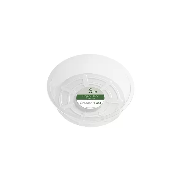 Crescent 6" Heavy Duty Clear Saucer