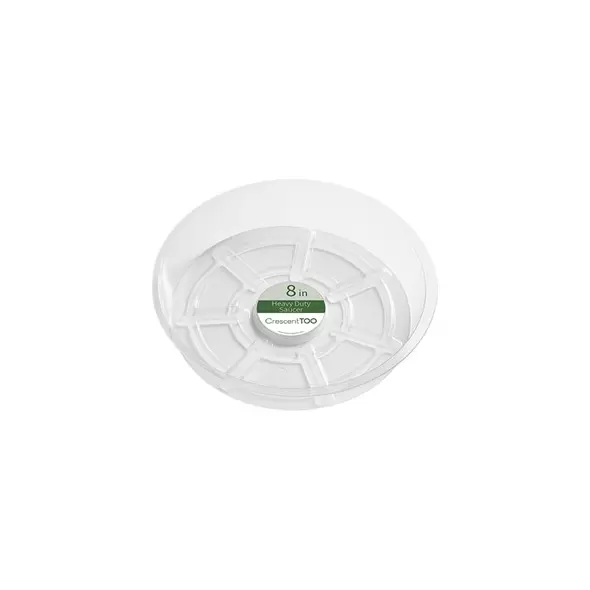 Crescent 8" Heavy Duty Clear Saucer