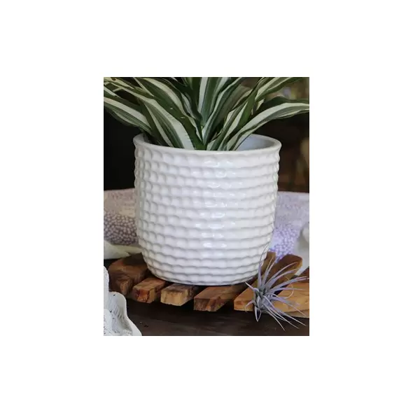 Palm Spring 9" Honey Comb Planter Mwh