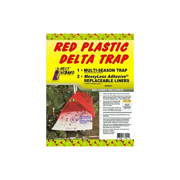 Pest Wizard Plastic Multi-Use Delta Trap with 2 Liners