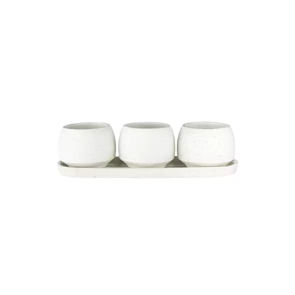 SSI Stoneware Trio Assortment White