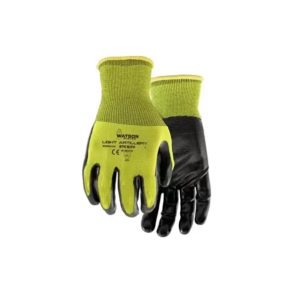 Watson Gloves 6pk Stealth Light Artillery Large Hi-Vis Yellow