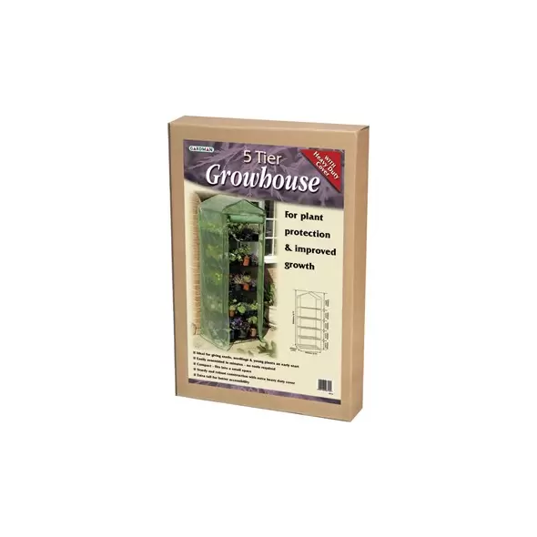 WSP 5 Tier Growhouse HD Cover 6'7" Hx 2'3"Wx 1'6"D